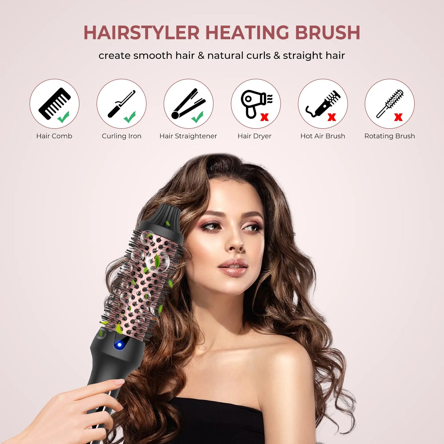 Glowby™ 3-in-1 Ionic Heated Styling Brush
