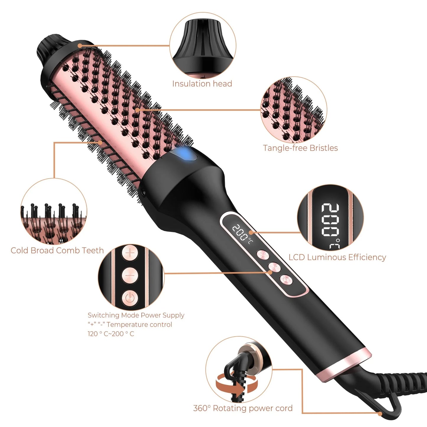 Glowby™ 3-in-1 Ionic Heated Styling Brush